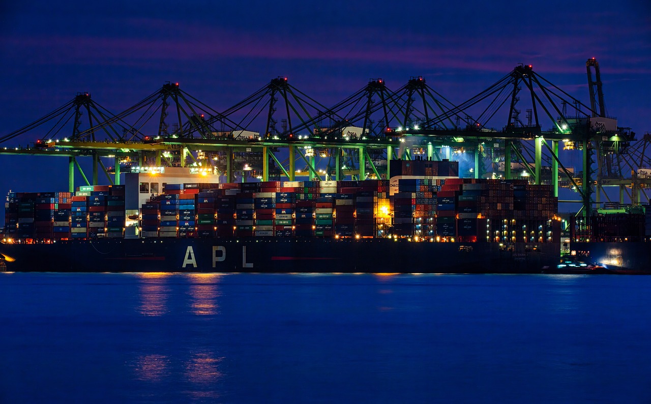 port, cargo ship, cranes-6682391.jpg